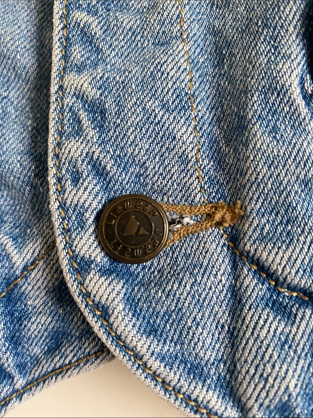 LizWear | Vintage Denim Vest | Cotton | Size M - Picture 8 of 14